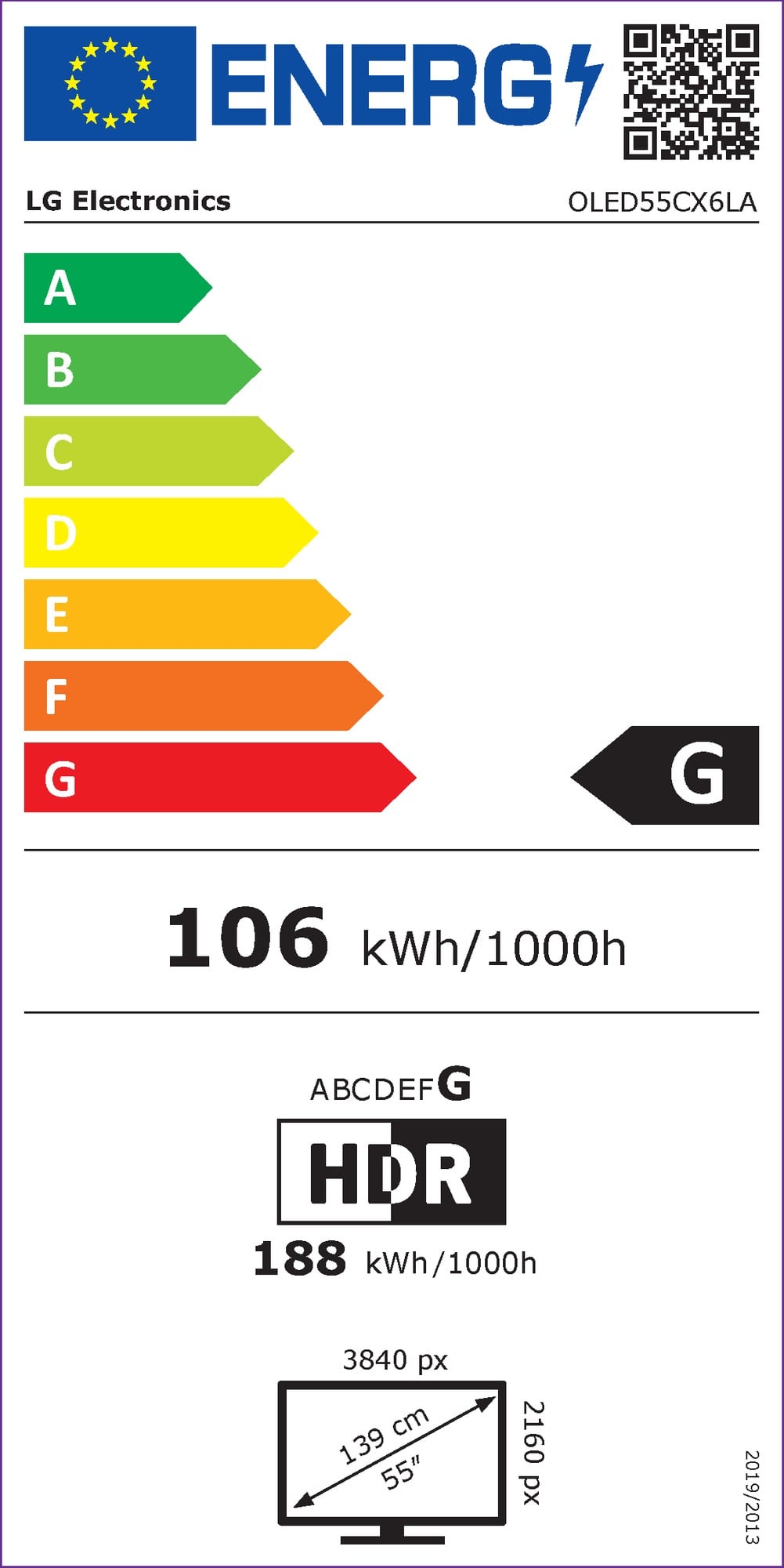LG OLED energy consumption