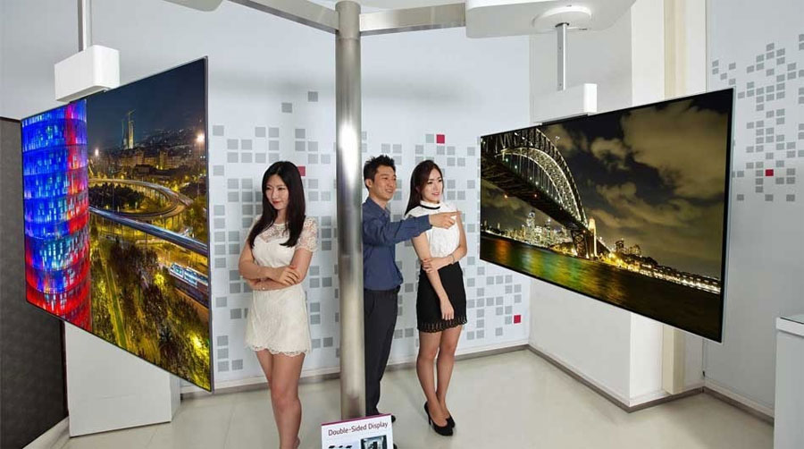LG double-sided OLED
