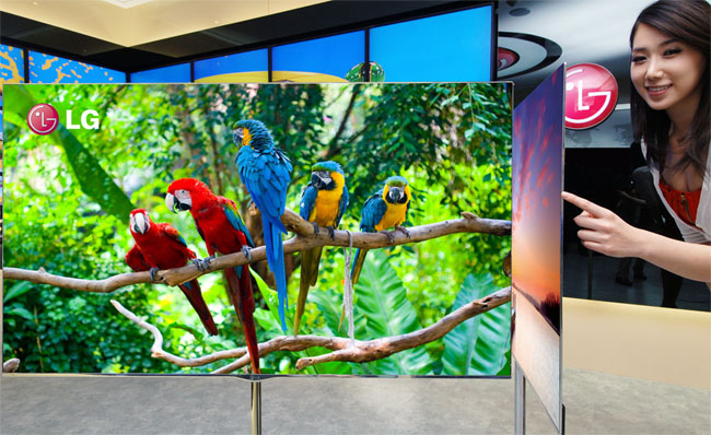 Click to enlarge LG’s 55-inch OLED-TV