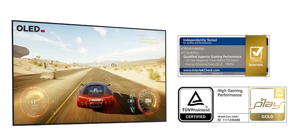 OLED gaming certification OLED gaming certification