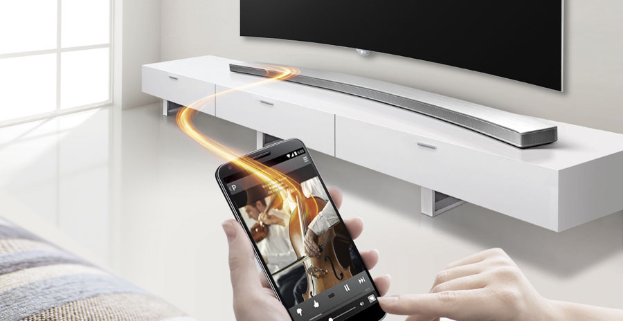 LG HS8 curved soundbar LG HS8 curved soundbar