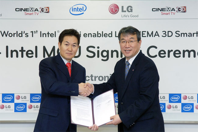 Click to enlarge LG’s 2012 TVs to use Intel’s Widi