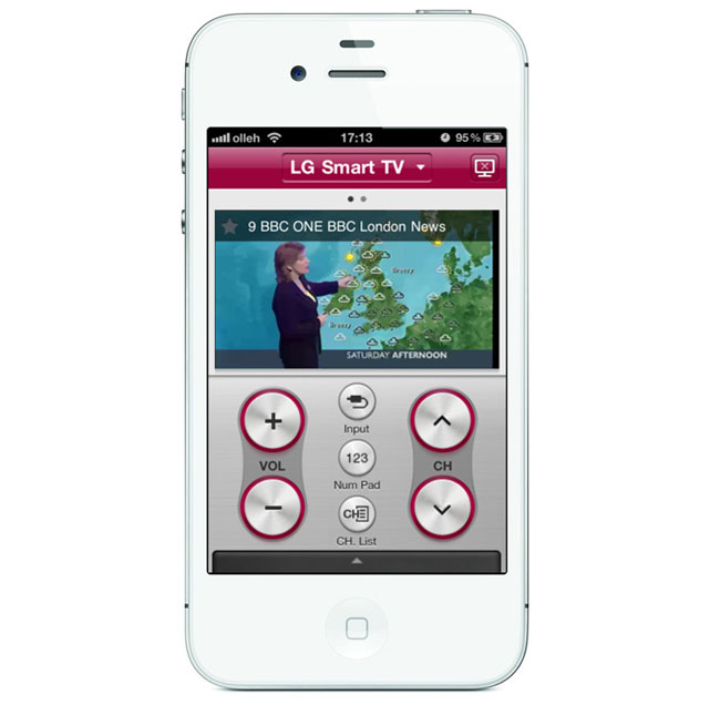 Click to enlarge LG’s Magic app streams TV channels to a smartphone or tablet