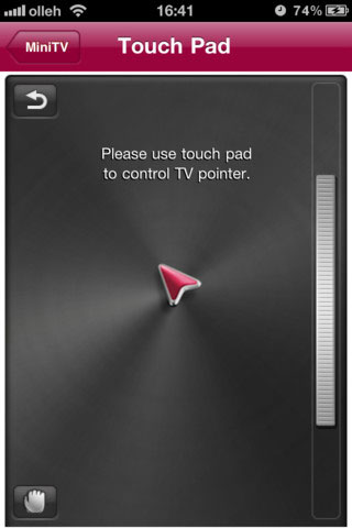 The Magic app also functions as a TouchPad