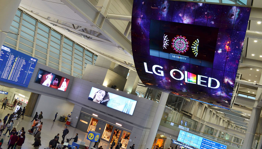 LG OLED display at Incheon LG OLED display at Incheon