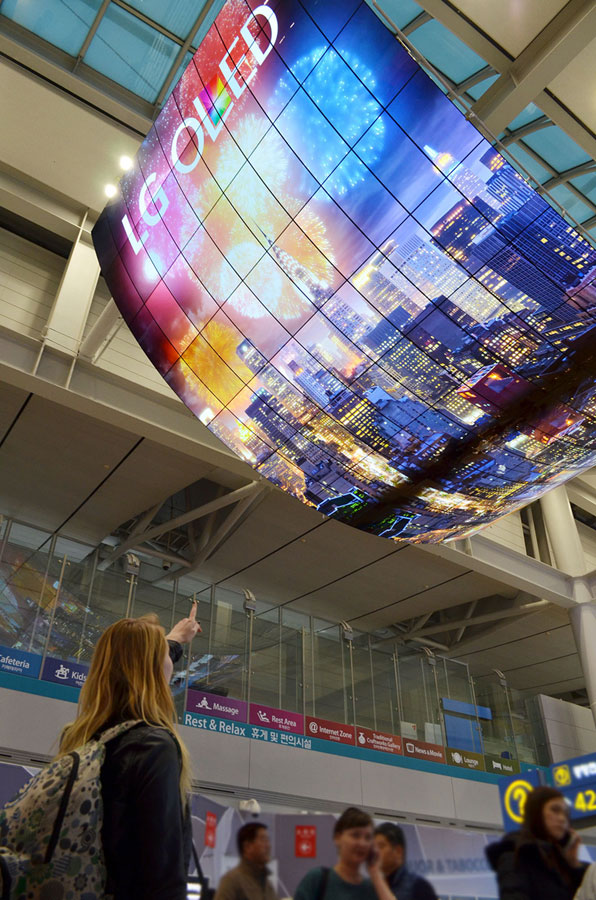 LG OLED display at Incheon LG OLED display at Incheon
