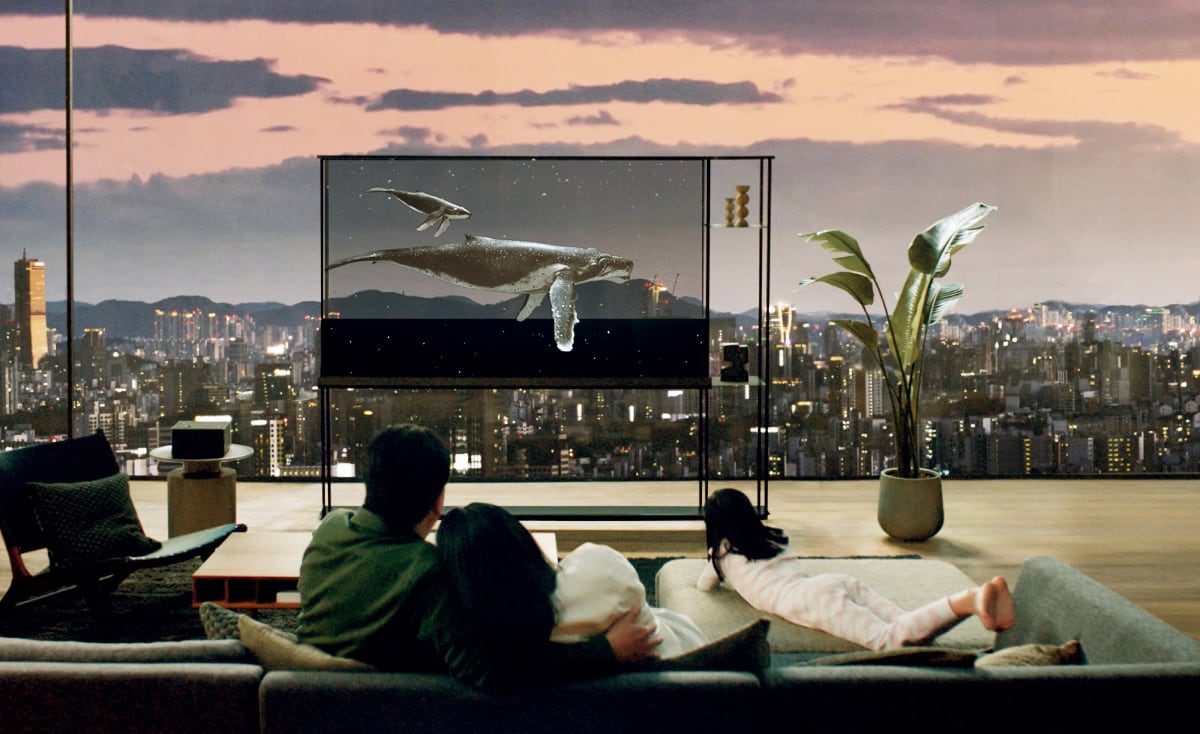LG transparent OLED