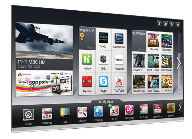 Click to enlarge LG Smart TV