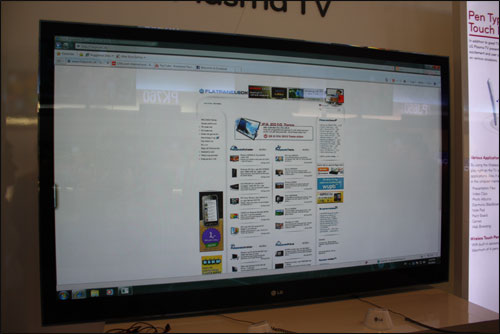 LG multi-touch plasma-TV