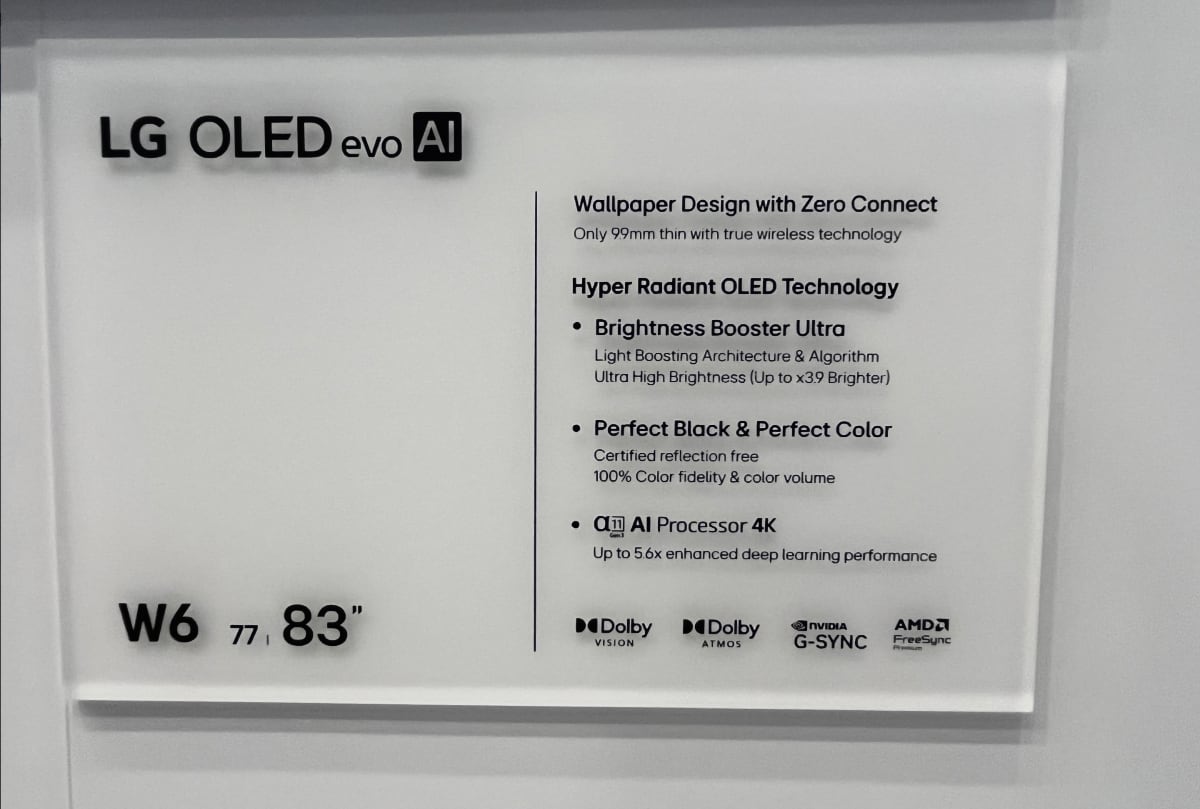 LG W6 OLED
