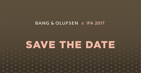 Bang Olufsen IFA 2017
