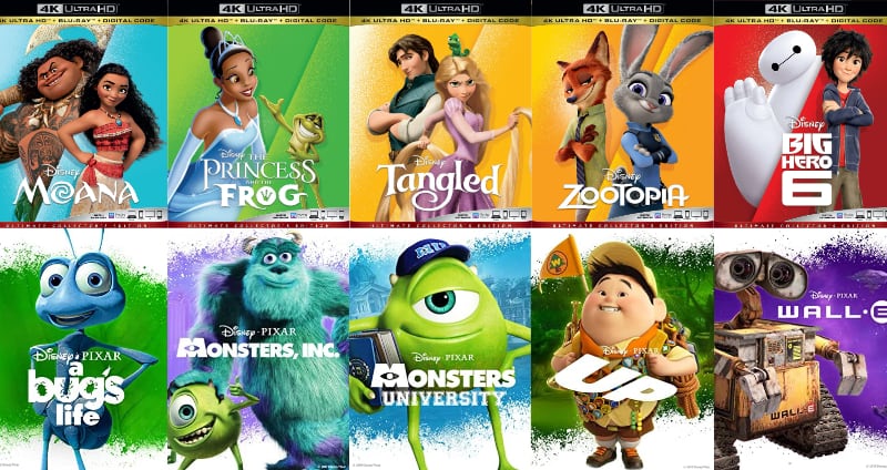 Incoming Wave Of Disney Animation Pixar Movies On Ultra Hd Blu Ray Flatpanelshd