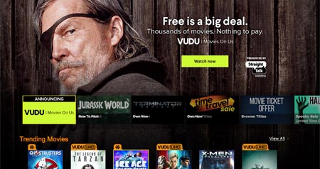Vudu Movies on Us