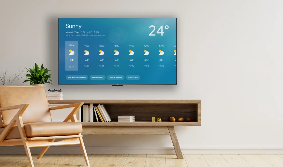 Google TV home