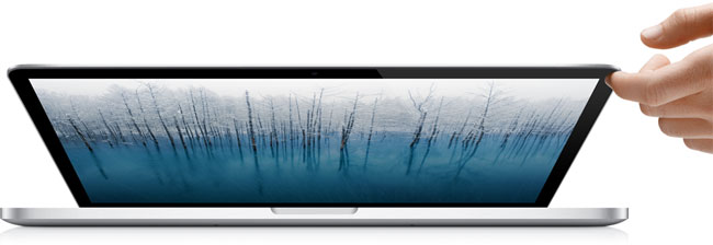 Click to enlarge The new Macbooks with Retina displays