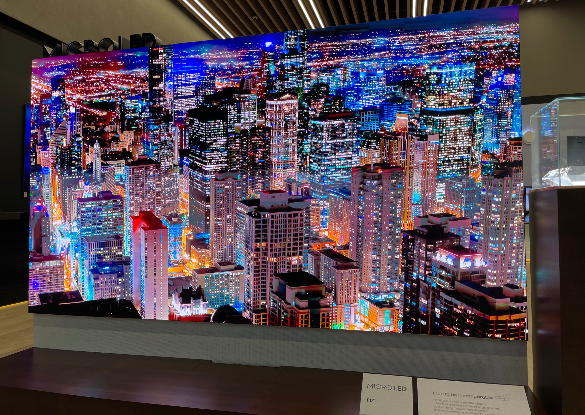 First look: Samsung's 110" microLED TV -