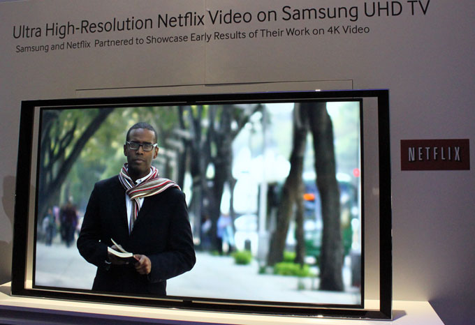 Click to enlarge Netflix demonstrates 4K streaming