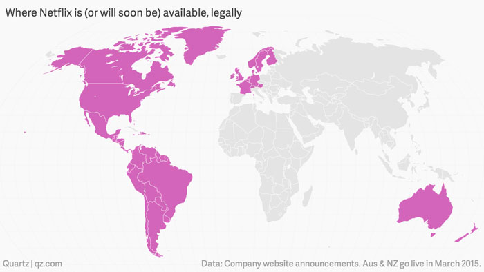 Netflix map Netflix map, source: Quartz