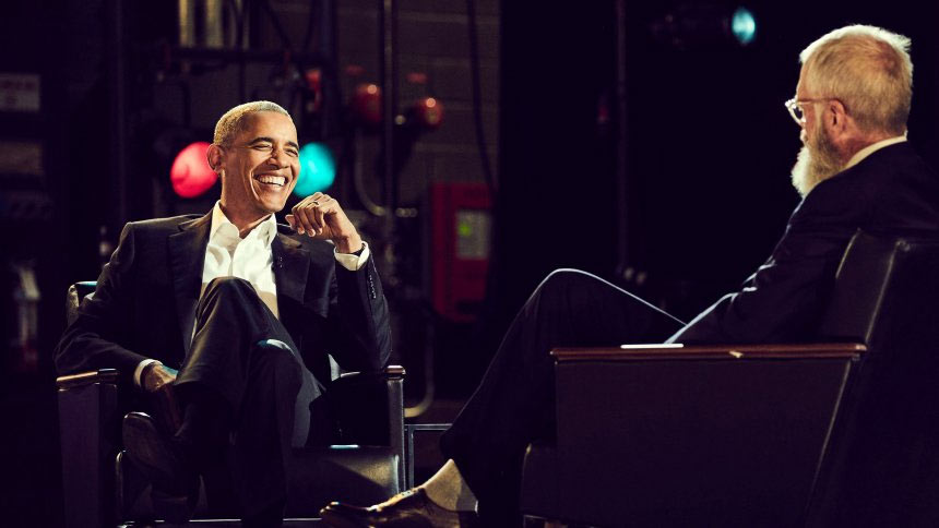 Barack Obama and David Letterman Barack Obama and David Letterman