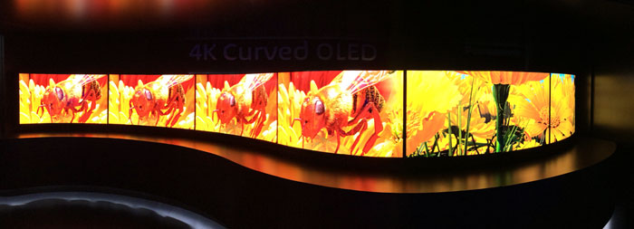 Panasonic curved OLED TV
