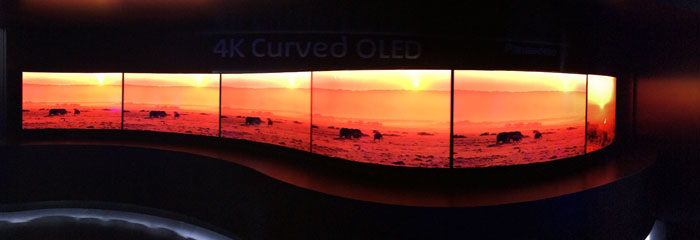 Panasonic curved OLED TV