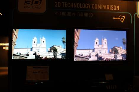  assive 3D to the left – active 3D to the right