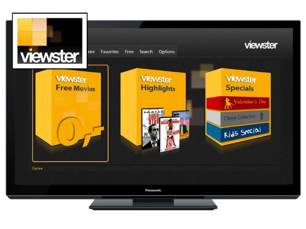 Viewster on Panasonic Viera Connect
