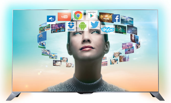 Smart TV are expected to drive internet video growth Philips 8000