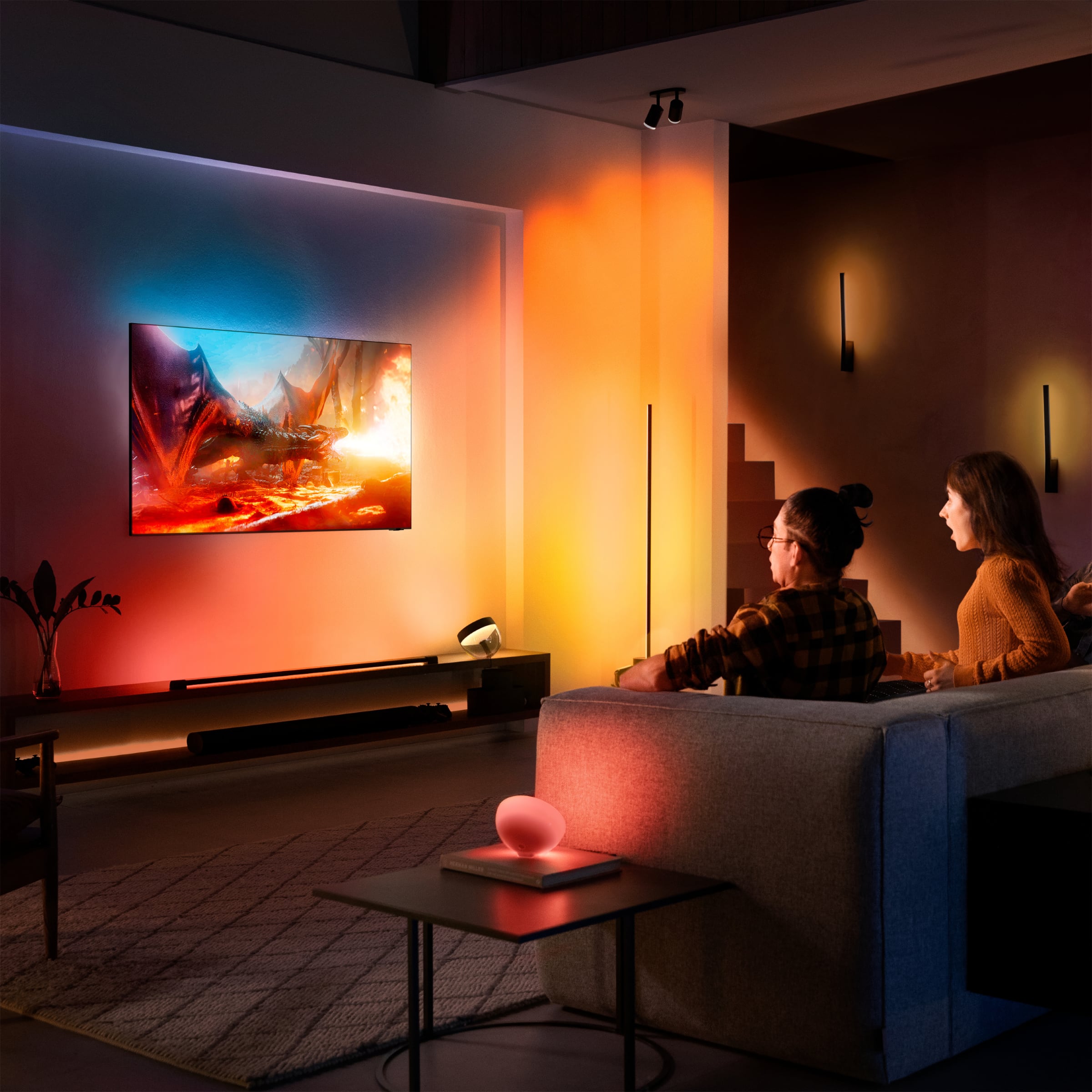 Frustrating image Tranquility 2022-2023 Samsung TVs gain Philips Hue ambient lighting integration -  FlatpanelsHD