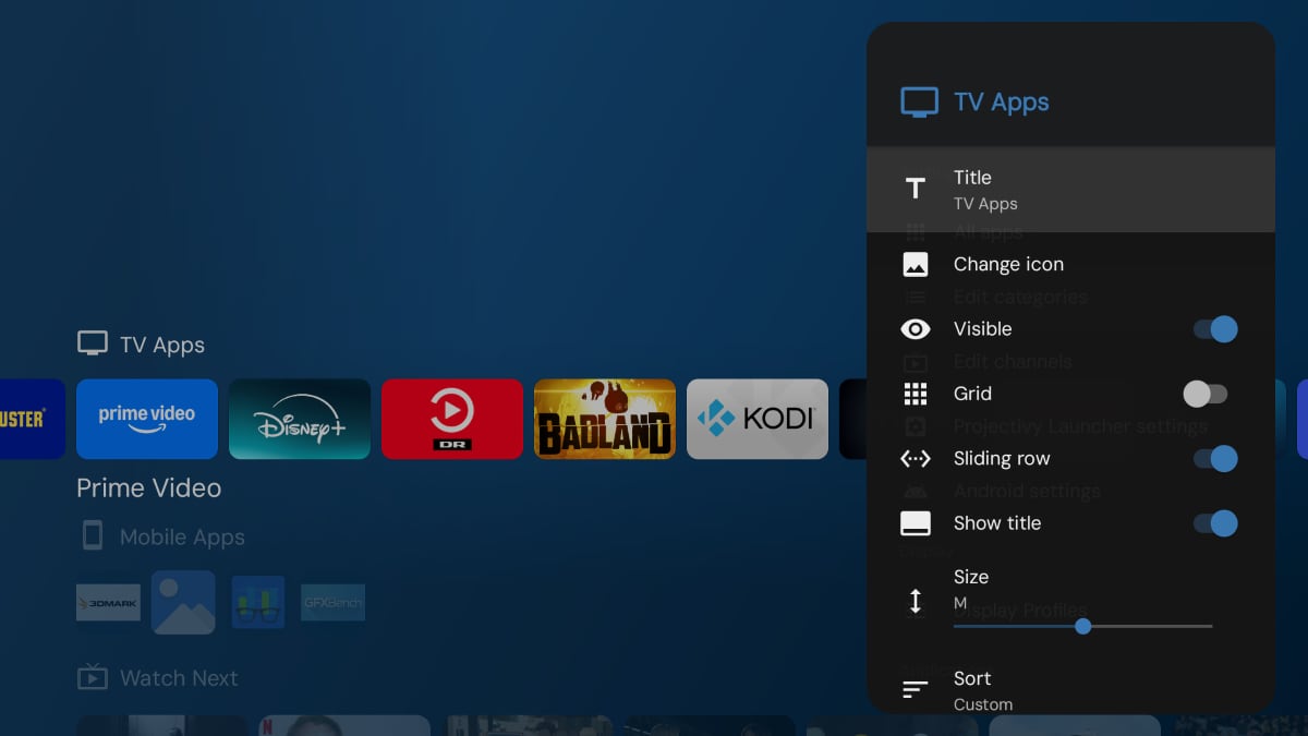Replace Google TV interface