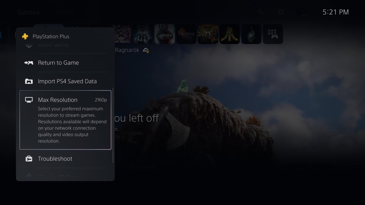 PS5 4K streaming PS5 4K streaming