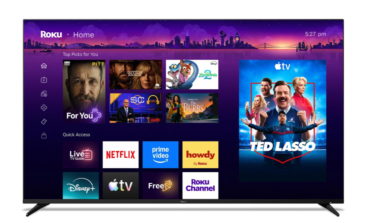 Roku homescreen