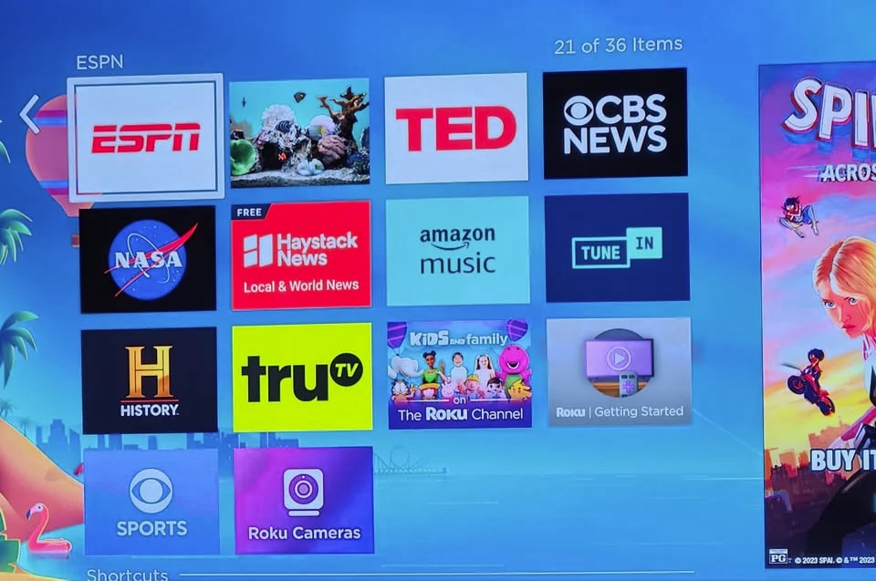 Roku 2023 homescreen Roku 2023 homescreen