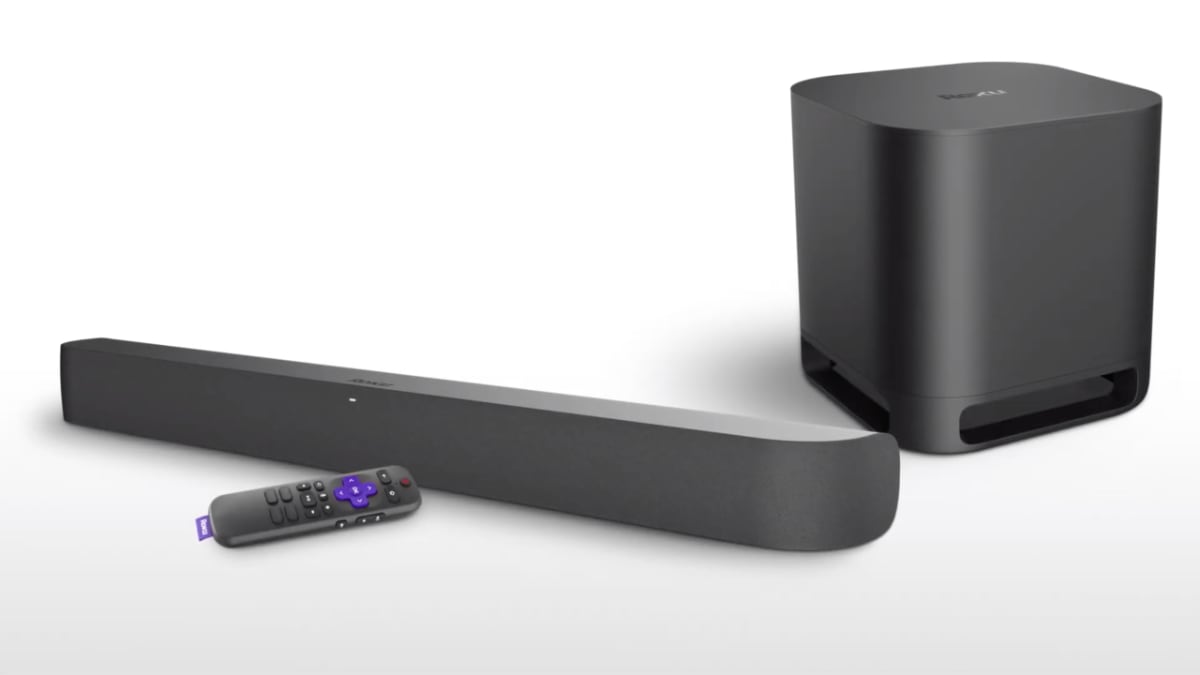 Roku soundbar and subwoofer
