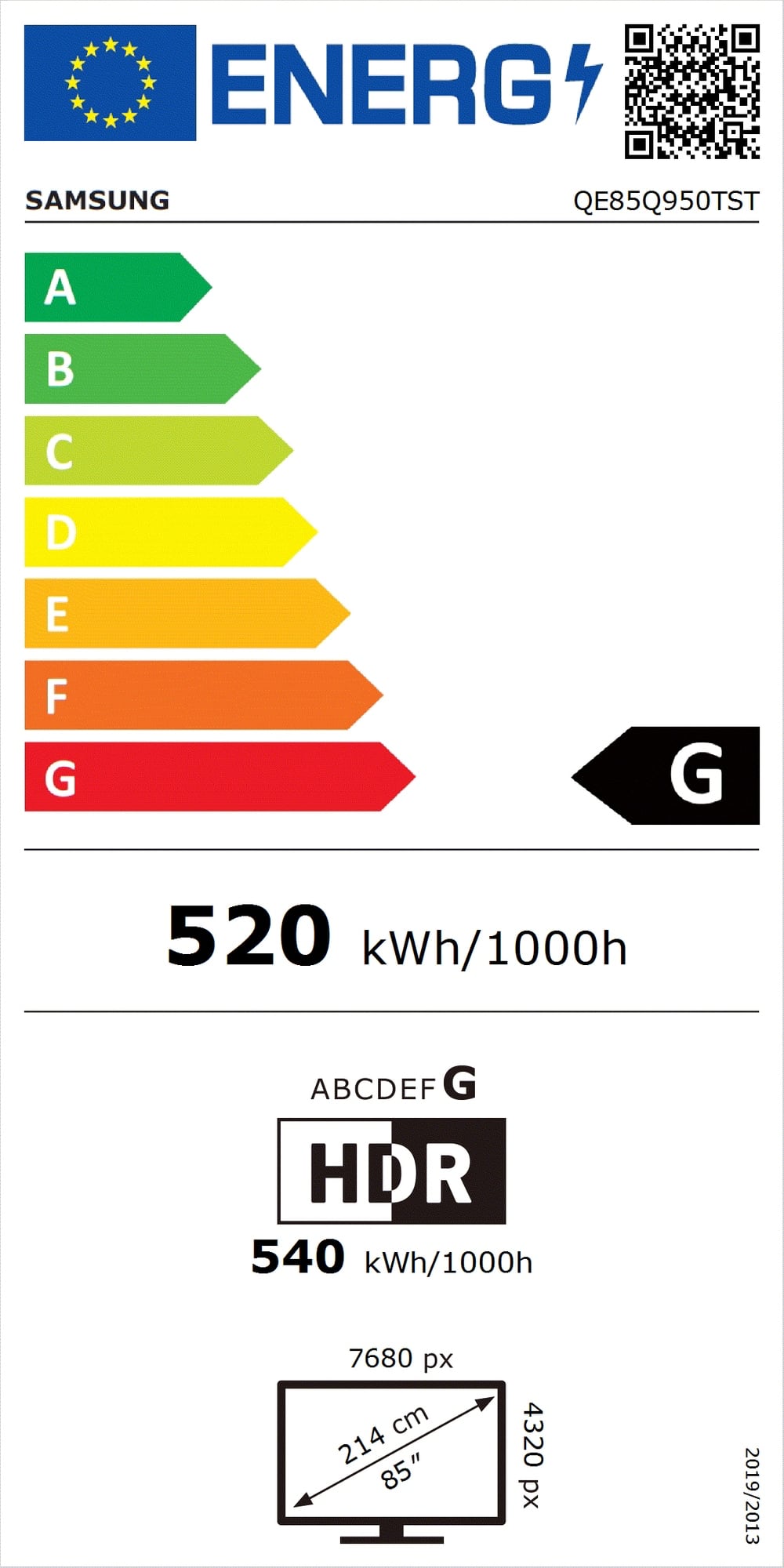 Samsung QLED energy consumption