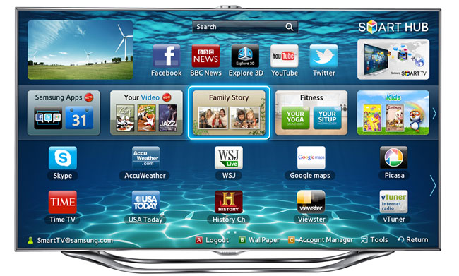 Click to enlarge Samsung Smart TV