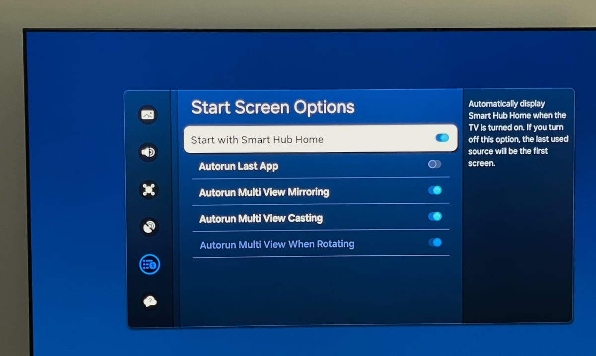 Samsung Start with Smart Hub