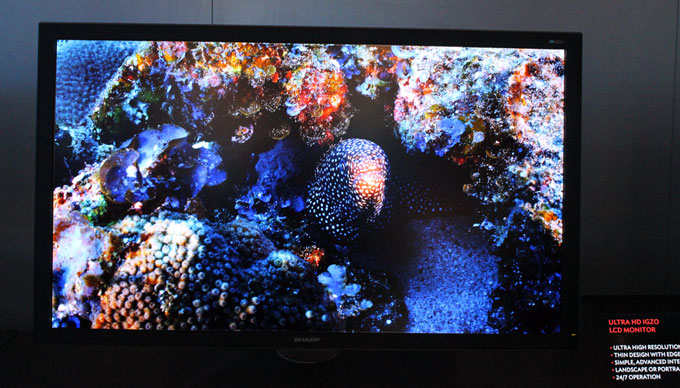 Click to enlarge Sharp 4K monitor