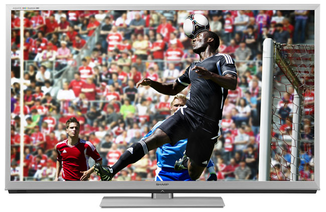 Click to enlarge Sharp’s new 60-inch TV with brushed aluminum design