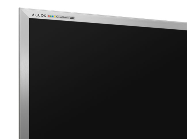 Click to enlarge Sharp’s new 60-inch TV with brushed aluminum design