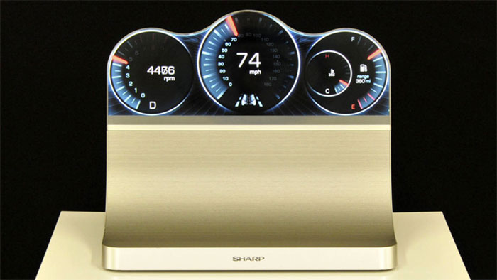 Sharp free-from display Sharp free-form display