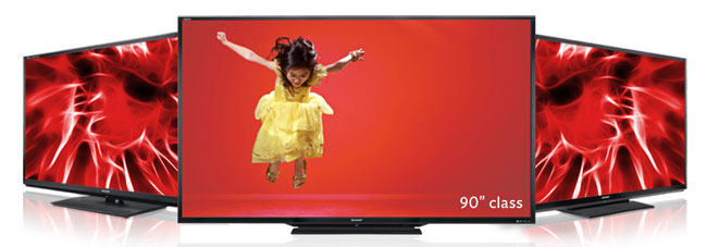 Click to enlarge Sharp’s 90 inch TV