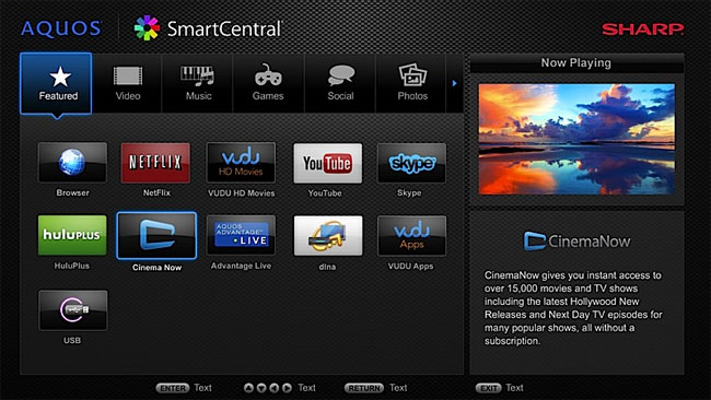 Click to enlarge Sharp SmartCentral