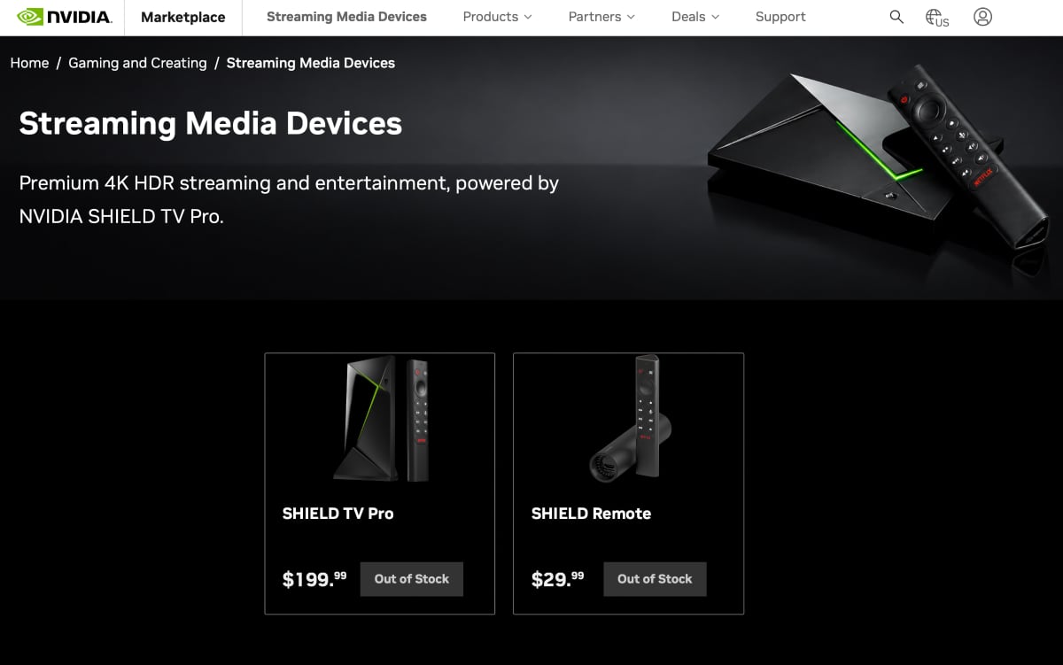 Nvidia Shield out-of-stock