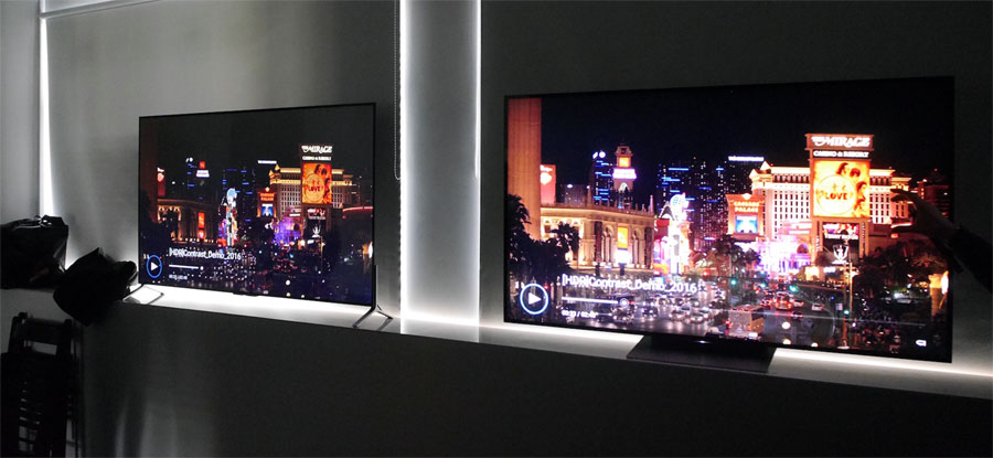 Sony XD93 right, X90c left Sony XD93 right, X90c left