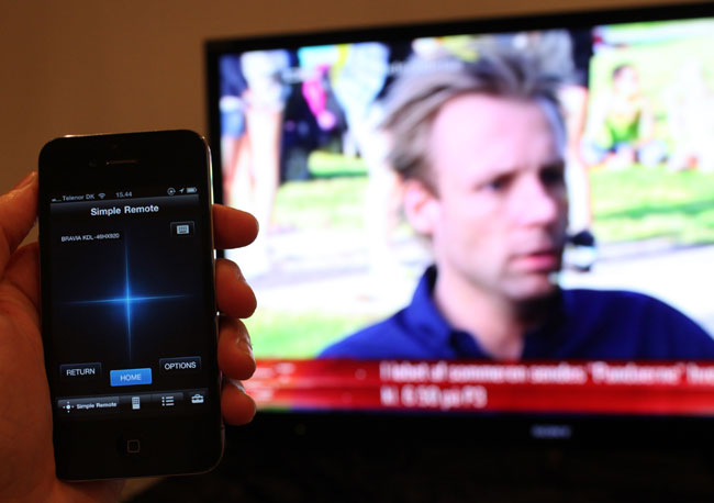 Click to enlarge Sony’s smartphone App controls the TV with Apple and Android devices
