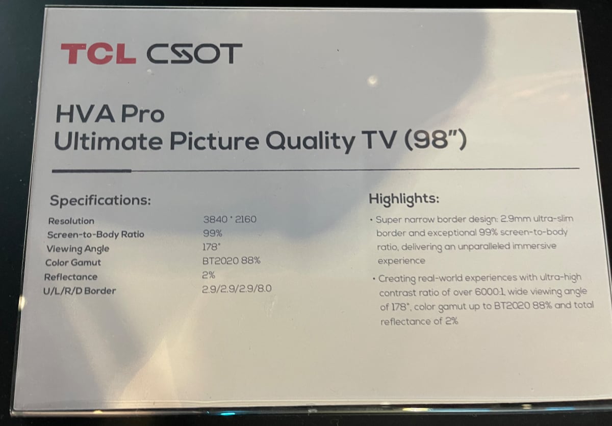 TCL HVA Pro TCL HVA Pro