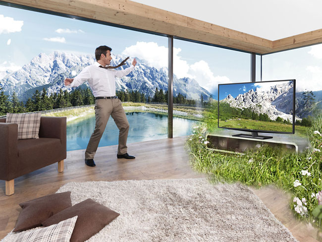 Click to enlarge Toshiba’s glasses-free 55-inch 3DTV - 55ZL
