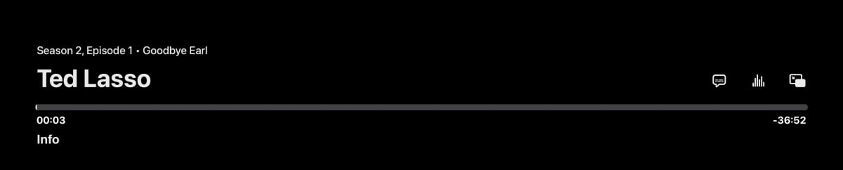 tvOS 15 video player