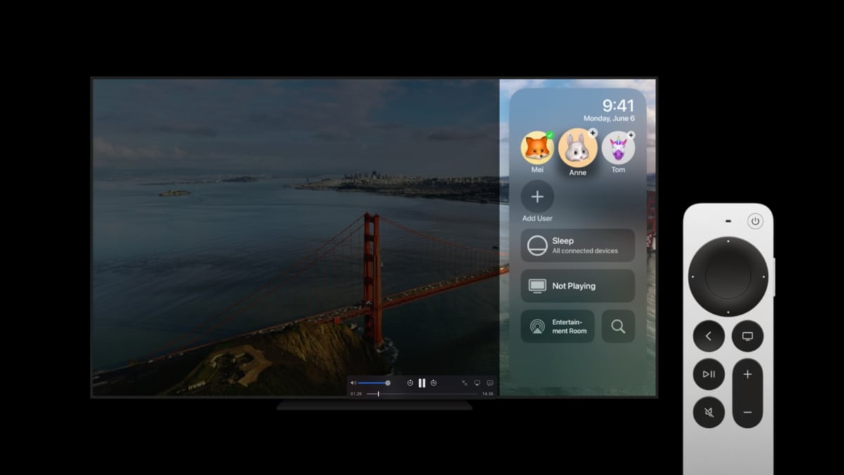 tvOS 16 user profiles